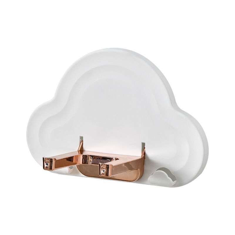 foto del prodotto zvd hairdryer holder, bathroom wall mounted hair dryer without drilling, white