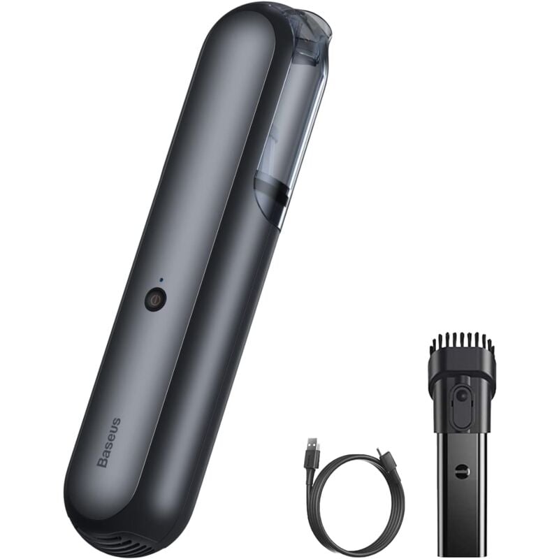 foto del prodotto zvd handheld vacuum cleaner, cordless car vacuum cleaner with 2000mah li ion rechargeable battery, led light, 25 mins working time for home, car
