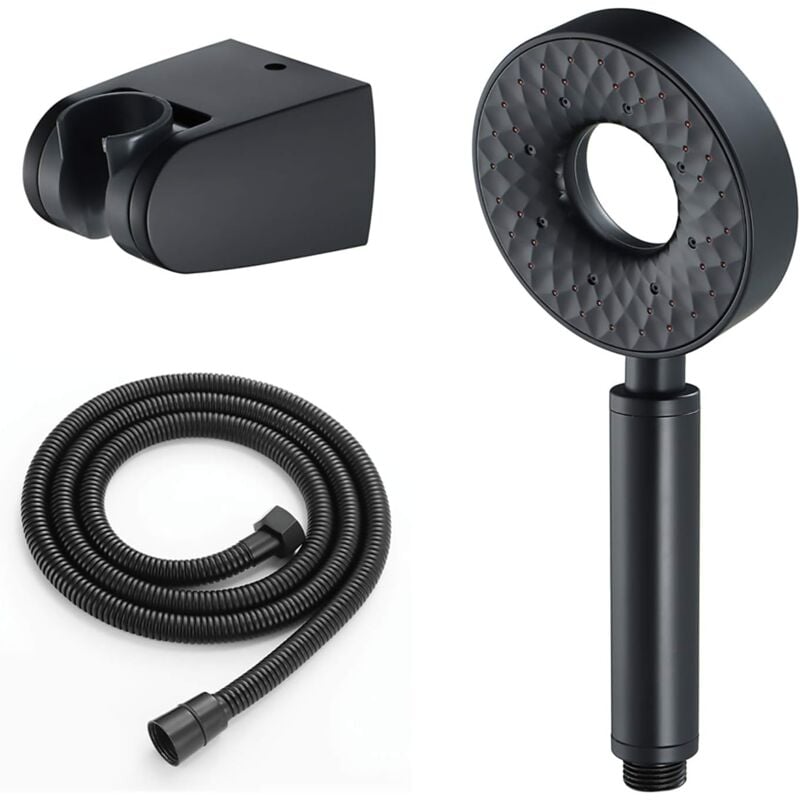 foto del prodotto zvd high pressure shower head 3 functions hand shower anti limescale water saving hand shower head shower head with 1.5m shower hose and bracket,