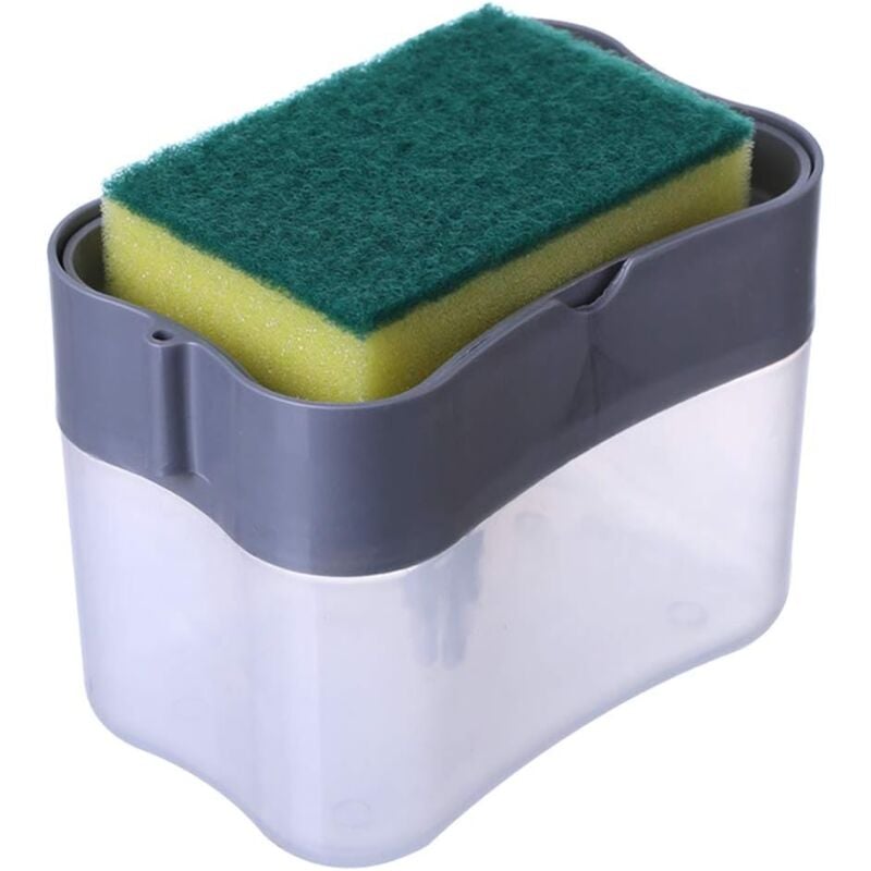 foto del prodotto zvd in 1 soap dispenser, soap pump dispenser, plastic hand pump dispenser with sponge holder