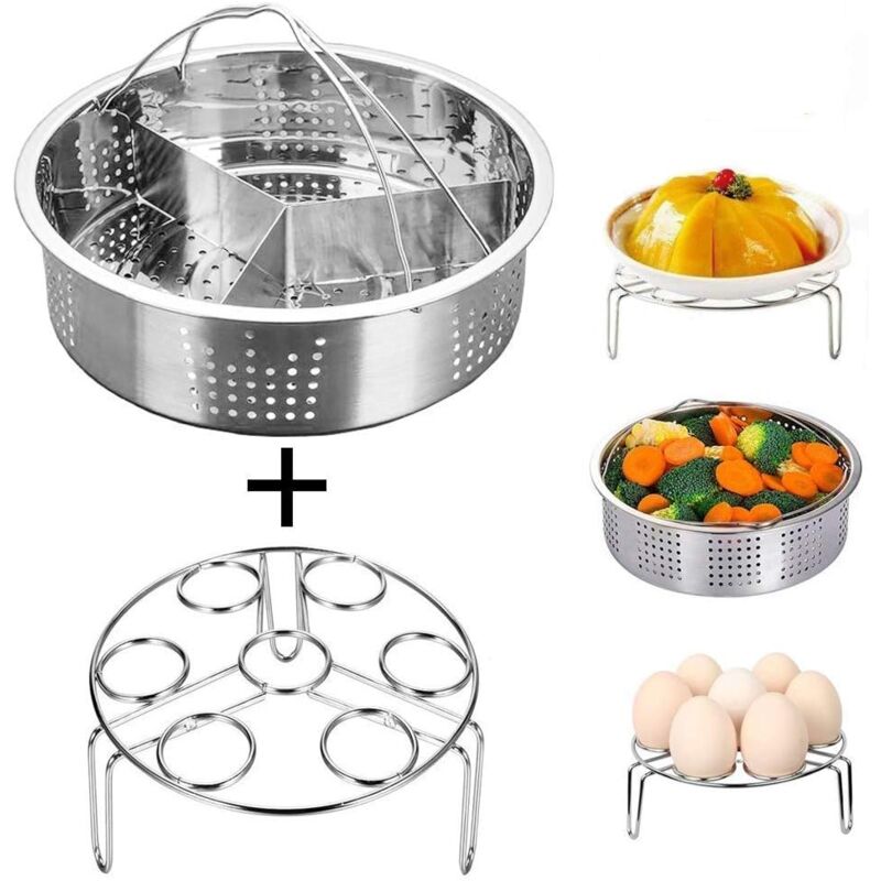 foto del prodotto zvd instant pot accessories steamer basket basket with grid for egg steamer