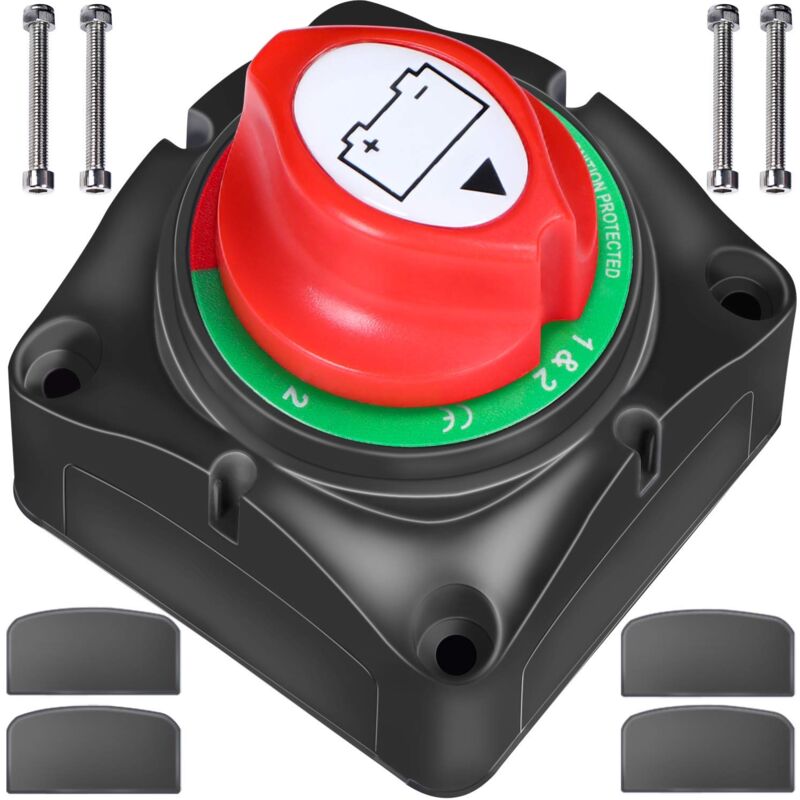 foto del prodotto zvd interruttore di isolamento della batteria 1 2 both off 12 60 v interruttore di spegnimento per auto, camper, barca, camion