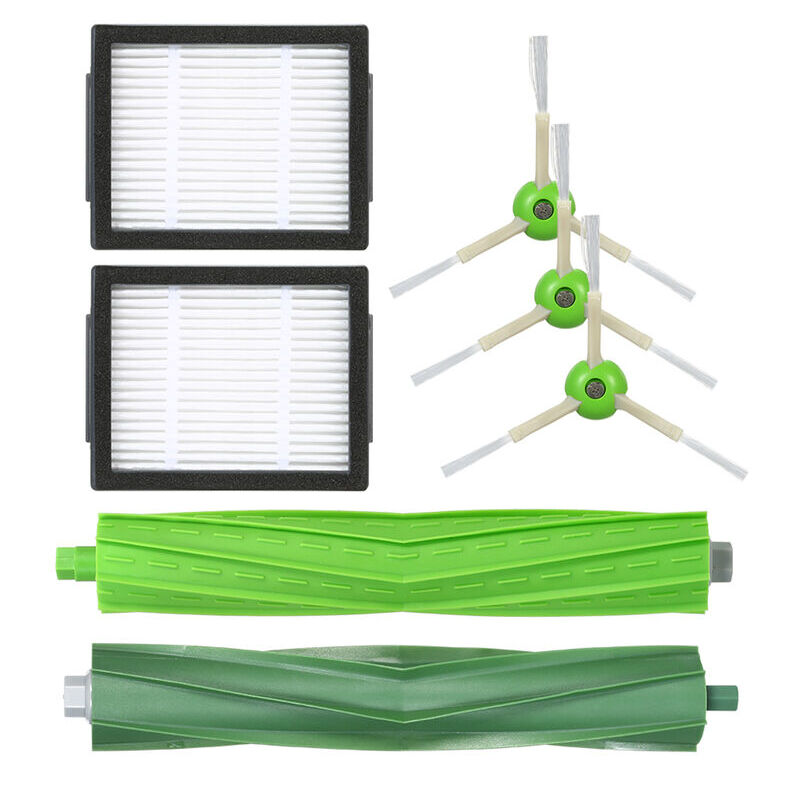 foto del prodotto zvd irobot roomba i7 i7 i7 plus e5 e6 e7 kit di accessori per aspirapolvere da 7 pezzi 3 spazzole laterali 2 griglie filtro 2 spazzole