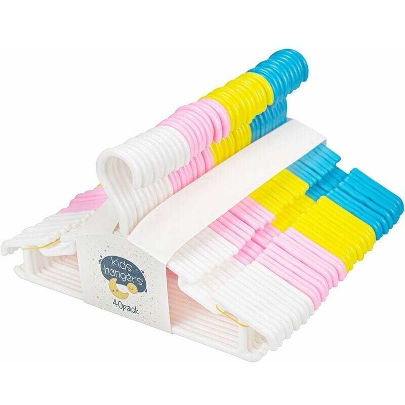 foto del prodotto zvd kids hangers 40 hangers baby clothes plastic storage 28 cm