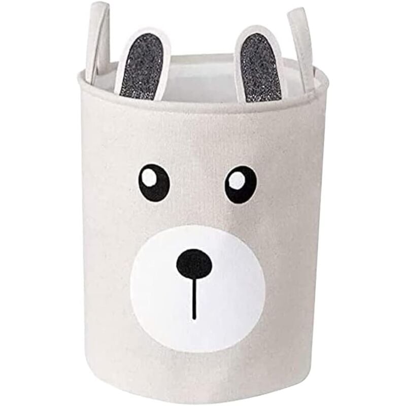 foto del prodotto zvd kids storage laundry hamper with handles, foldable large canvas and linen laundry hamper, for storing children s laundry and toys