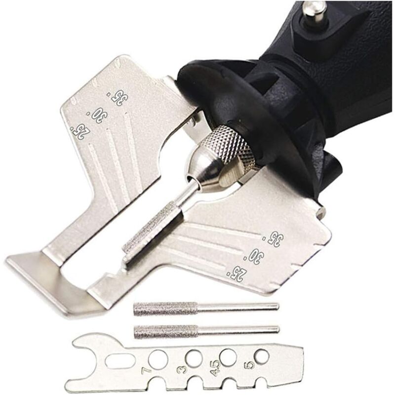 foto del prodotto zvd kit di affilatura per seghe rotanti per trapano elettrico affilatura manuale per tosaerba e utensili da giardino