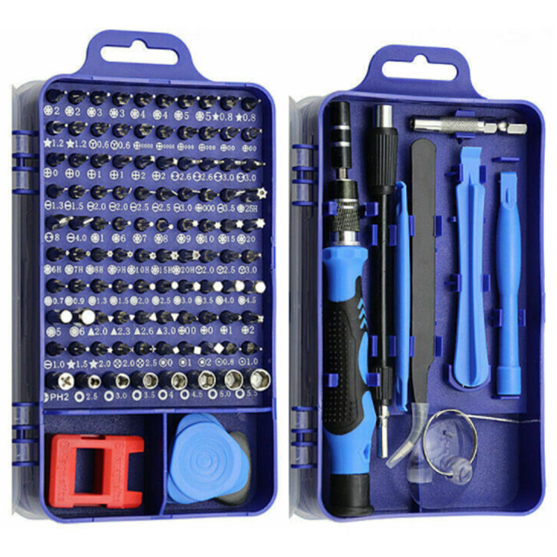 foto del prodotto zvd kit di cacciaviti di precisione magnetici 115 in 1 strumenti di riparazione portatili