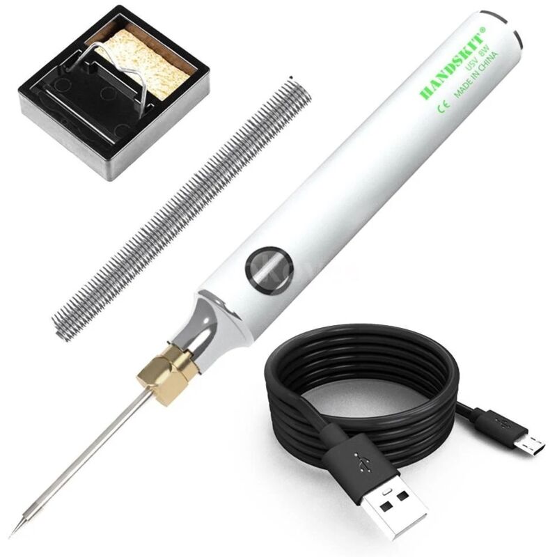 foto del prodotto zvd kit di strumenti per saldatura manuale a riscaldamento rapido con penna saldatrice elettrica usb da 5 v e 8 w