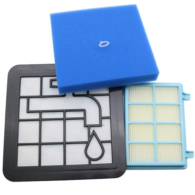foto del prodotto zvd kit filtro in schiuma lavabile per aspirapolvere philips power pro compact fc9331 09, fc9332 09, fc8010 01, fc8010