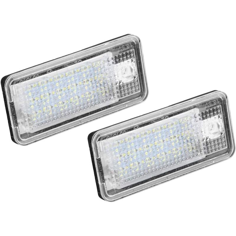 foto del prodotto zvd kit lampadina luce targa a led numero 2 hop lpl0114 per a3 s3 a4 s4 b6