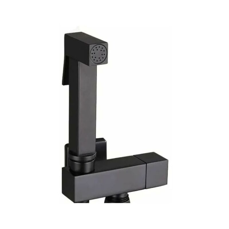 foto del prodotto zvd kit spruzzatore per wc, spruzzatore per bidet portatile in ottone nero, spruzzatore per bidet a parete, spruzzatore per wc, kit completo per la