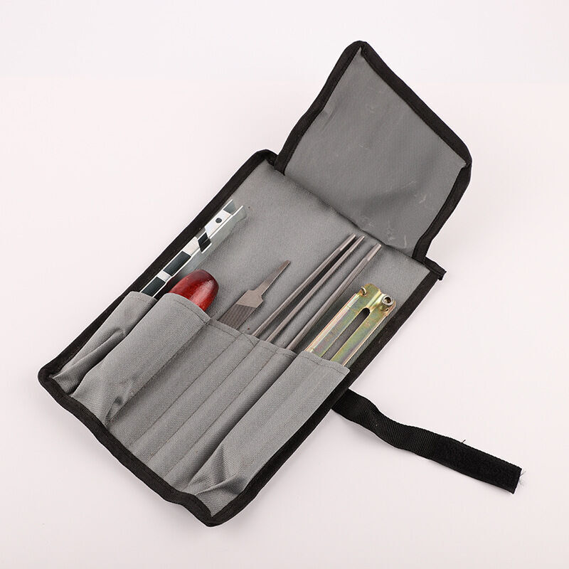 foto del prodotto zvd kit universale per affilare la motosega set di lime manuali in metallo 8 pezzi 