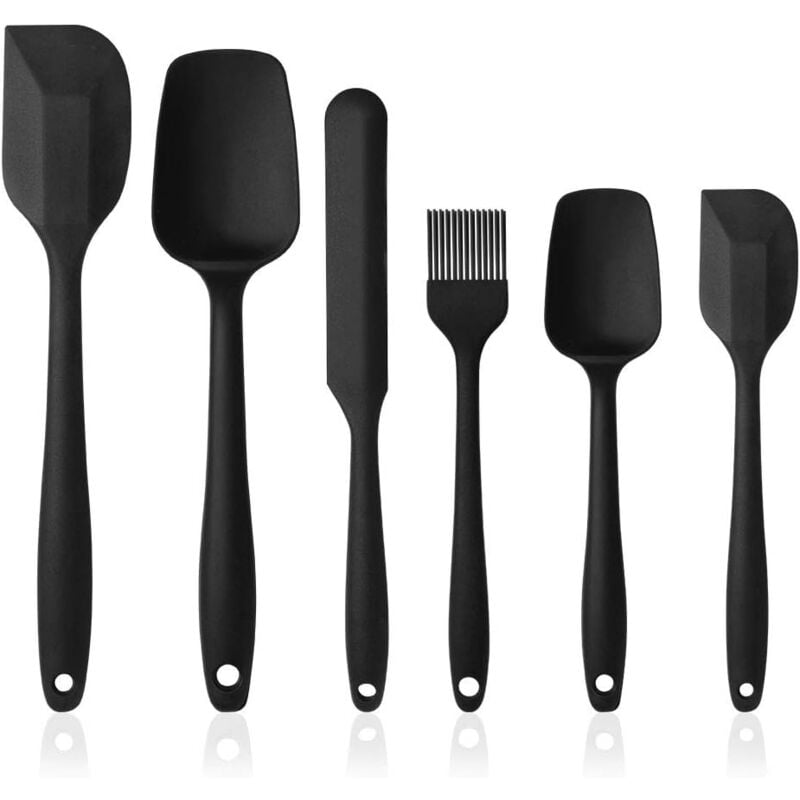 foto del prodotto zvd kitchen silicone spatula kit, 6 pack silicone utensils as non stick cooking utensils include spoon spatula etc, for cooking and making