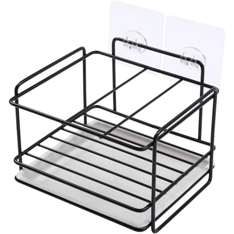 foto del prodotto zvd kitchen sponge holder, sink basket, kitchen sink organizer, wall mounted storage design, for storing dishwasher liquid soap