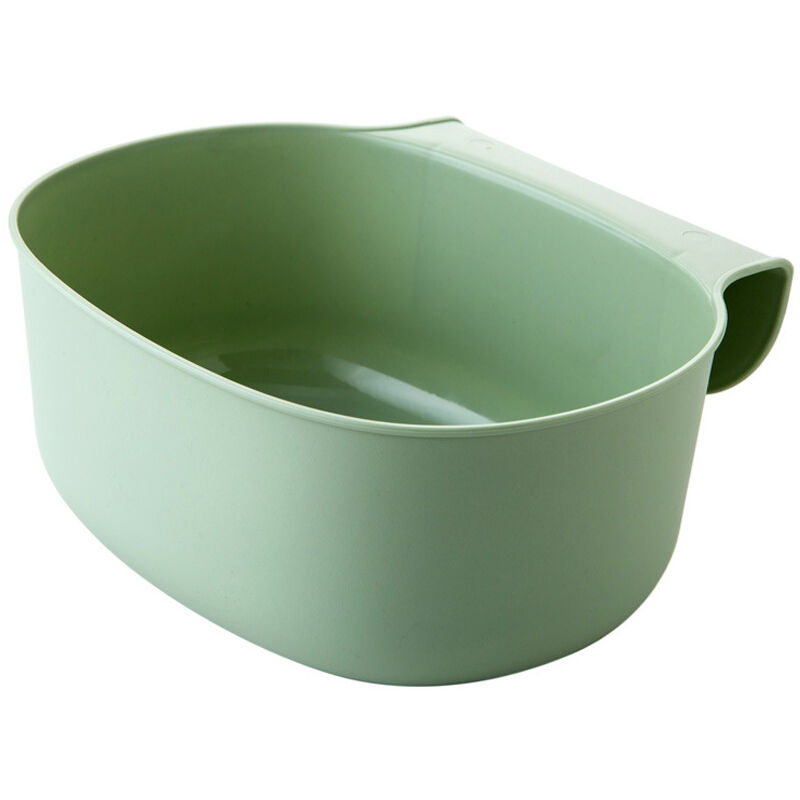 foto del prodotto zvd kitchen waste collection cup waste bin for worktop hanging receptacle 21 x 17.8 x 9cm green 