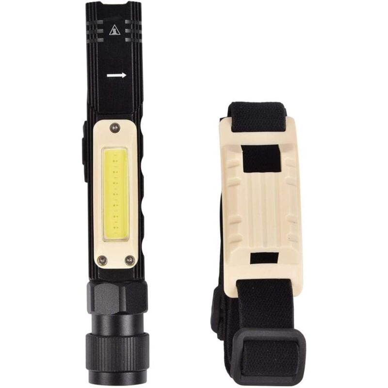 foto del prodotto zvd lampada da lavoro ricaricabile tramite usb, torcia magnetica, torcia elettrica con design a coda piccola 