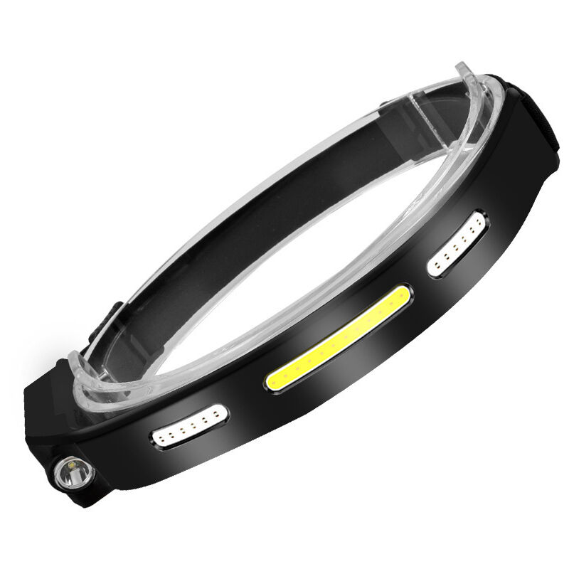 foto del prodotto zvd lampada frontale a led ricaricabile usb, impermeabile, con sensore di movimento