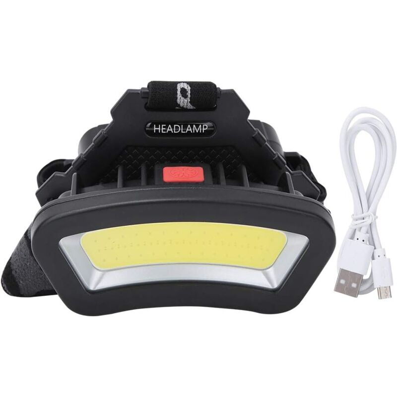 foto del prodotto zvd lampada frontale ricaricabile a led super luminosa, alti lumen, leggera, impermeabile, regolabile