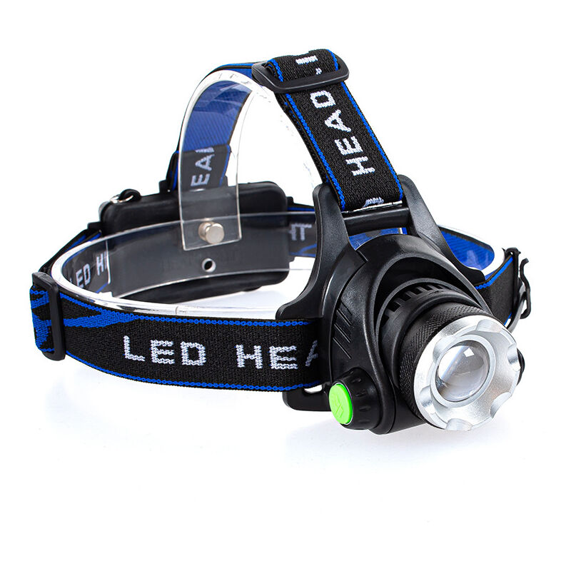 foto del prodotto zvd lampada frontale ricaricabile, super luminosa, zoomabile, 3 modalit di caccia