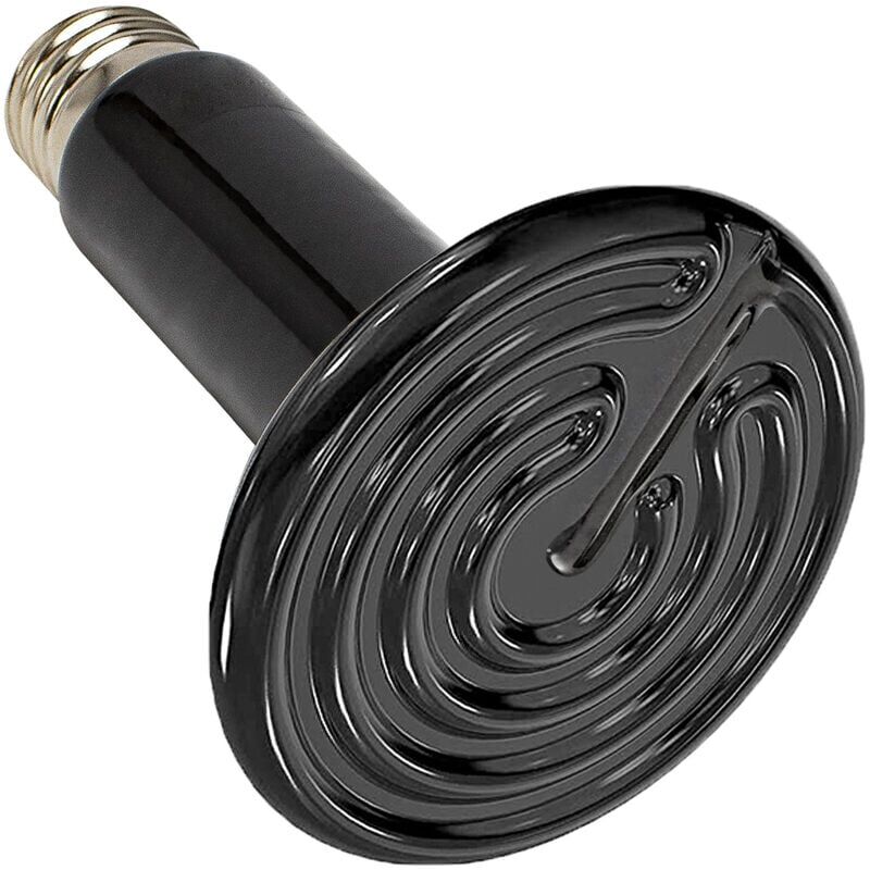 foto del prodotto zvd lampada riscaldante per rettili 220v lampada a infrarossi in ceramica impermeabile modello e27 potenza 75w