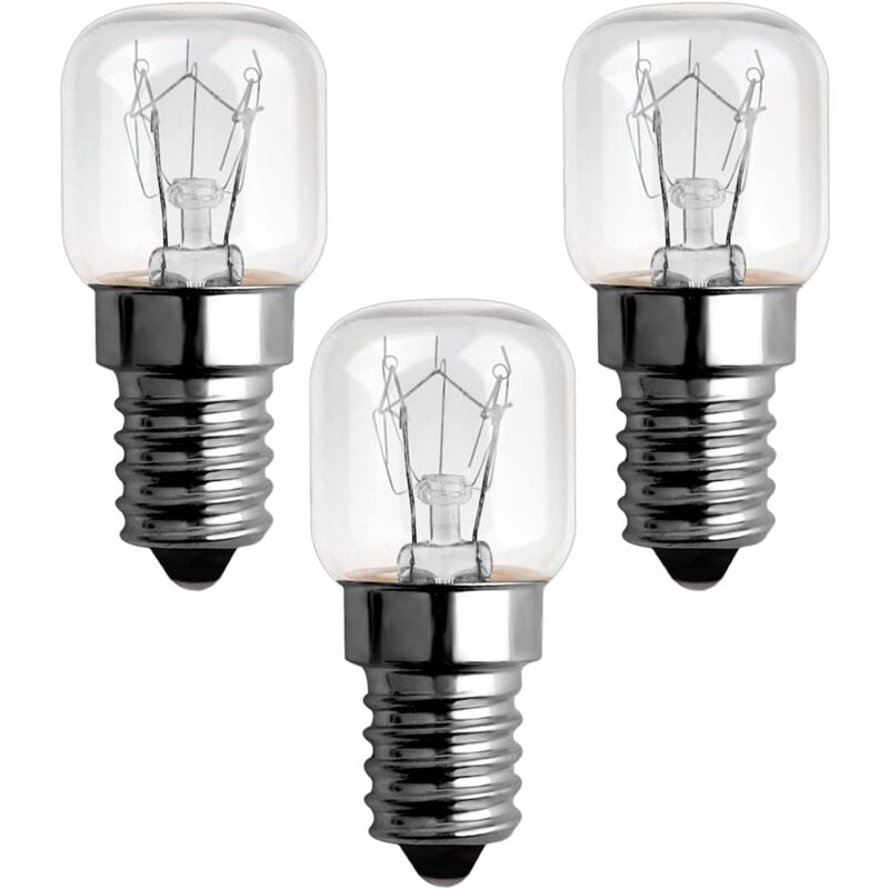 foto del prodotto zvd lampadina a incandescenza e14 15w, bianco caldo 2700k, ac220v 240v, lampade pigmee per forno, microonde, lampada di sale 3 unit 