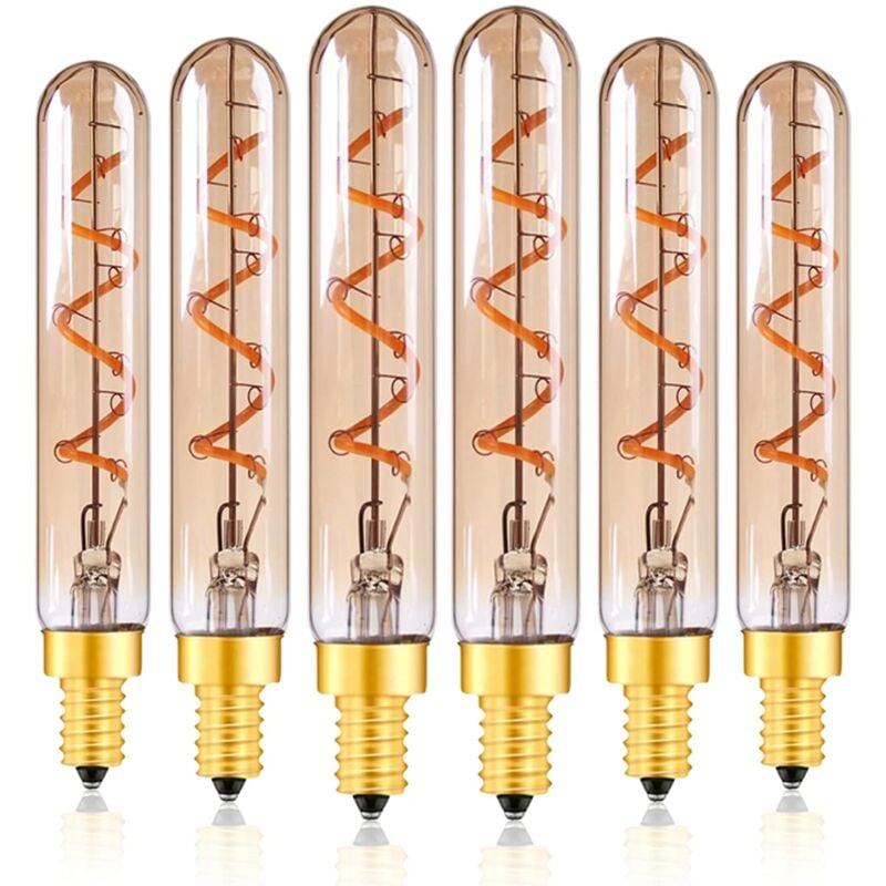 foto del prodotto zvd lampadina led decorativa da 2 w attacco e14 vetro ambrato bianco caldo 2200 k equivalente a 20 w non dimmerabile