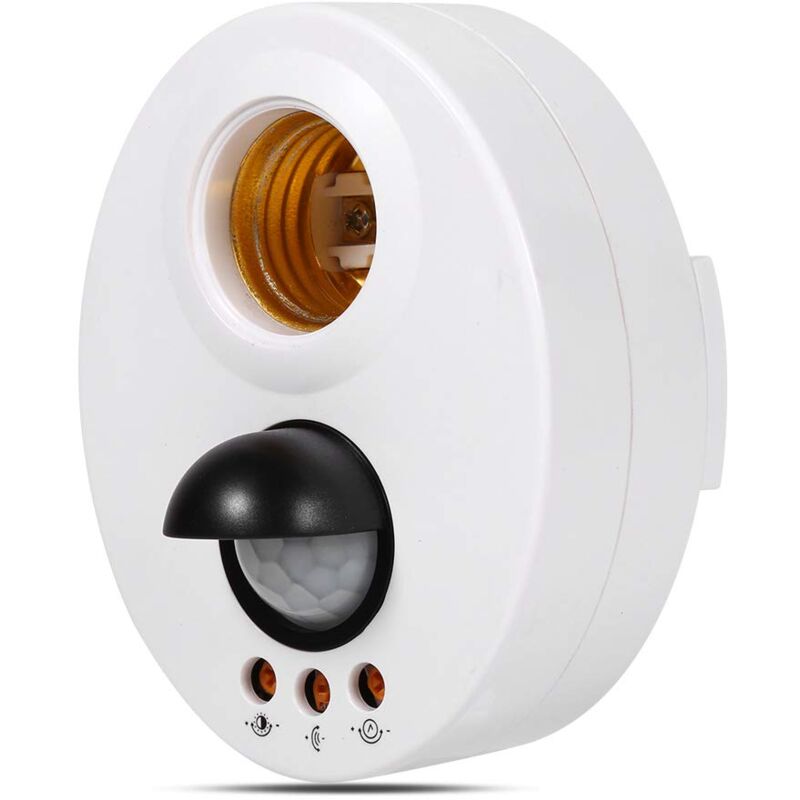 foto del prodotto zvd lampadina led e27 con sensore di movimento a infrarossi luce notturna a risparmio energetico con base e27