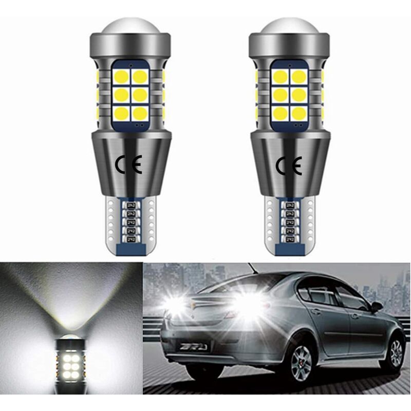 foto del prodotto zvd lampadina led per auto t15 12v 24v canbus senza errori, 800lm bianco 6500k, per luci di retromarcia e luci di parcheggio posteriori. set di 5 