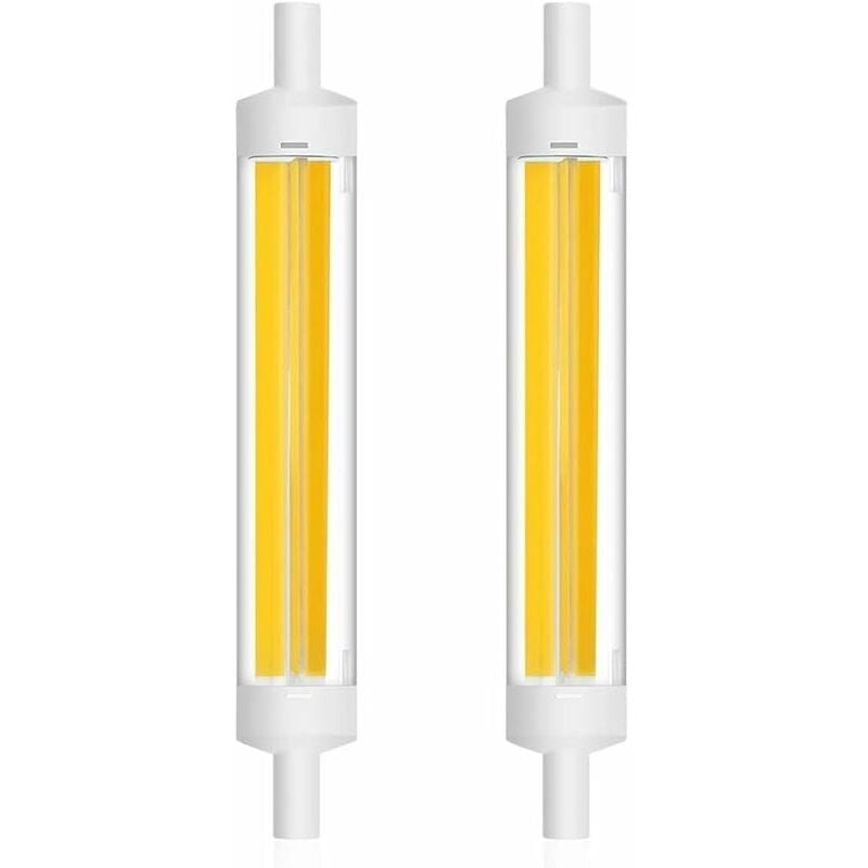 foto del prodotto zvd lampadina led r7s 20w 118mm 360 gradi, equivalente a 120w, luce calda, confezione da 2