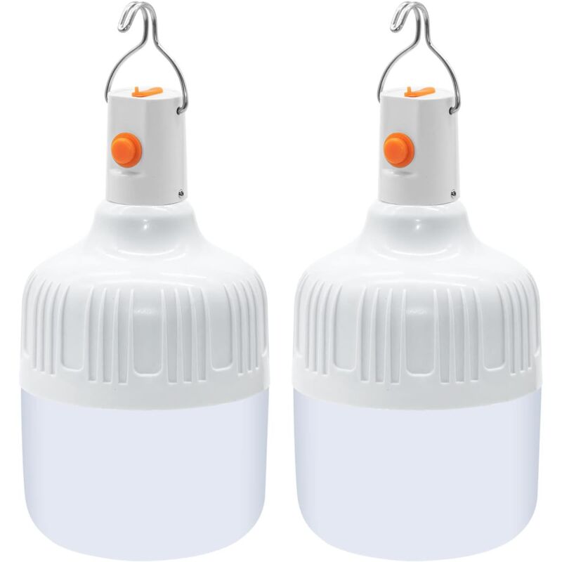 foto del prodotto zvd lanterna da campeggio ricaricabile 2 pezzi lampada usb portatile 500 lumen tenda da campeggio esterna patio giardino barbecue