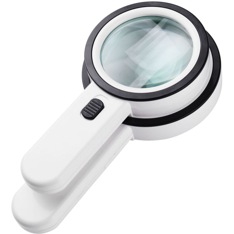 foto del prodotto zvd lente d ingrandimento illuminata 30x con 12 luci led per anziani, gioielli, libri alimentata a batteria