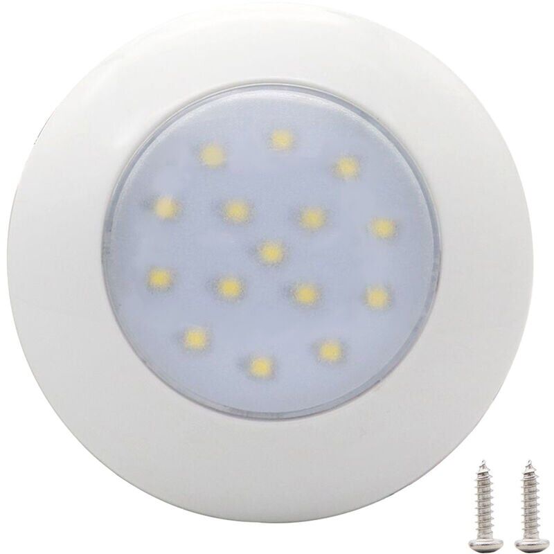 foto del prodotto zvd luce interna per auto rotonda 15 led, luce interna impermeabile a luce bianca 12 v, 95 mm