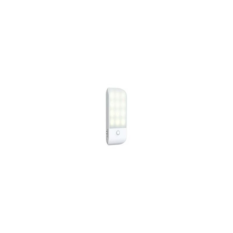 foto del prodotto zvd luce notturna a led automatica, luce notturna con sensore di movimento ricaricabile tramite usb, on auto off, lampada da armadio bianca