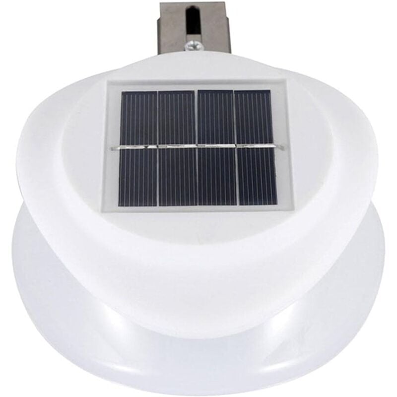 foto del prodotto zvd luci solari per grondaie lampada da parete impermeabile luce calda sicurezza del giardino bianco