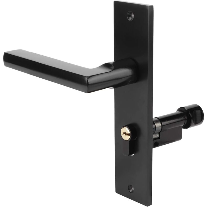 foto del prodotto zvd maniglia per porta in alluminio massiccio leva per porta nera per interni camera da letto