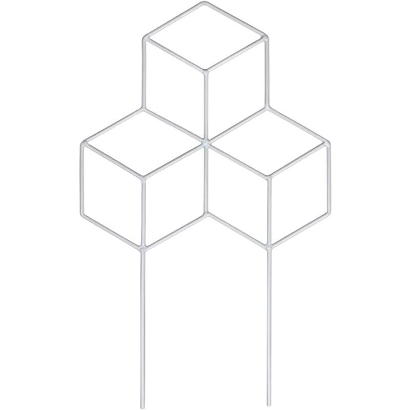 foto del prodotto zvd metal garden trellis for climbing plants, iron plant support support for climbing vine, for garden and indoor plants s,black 