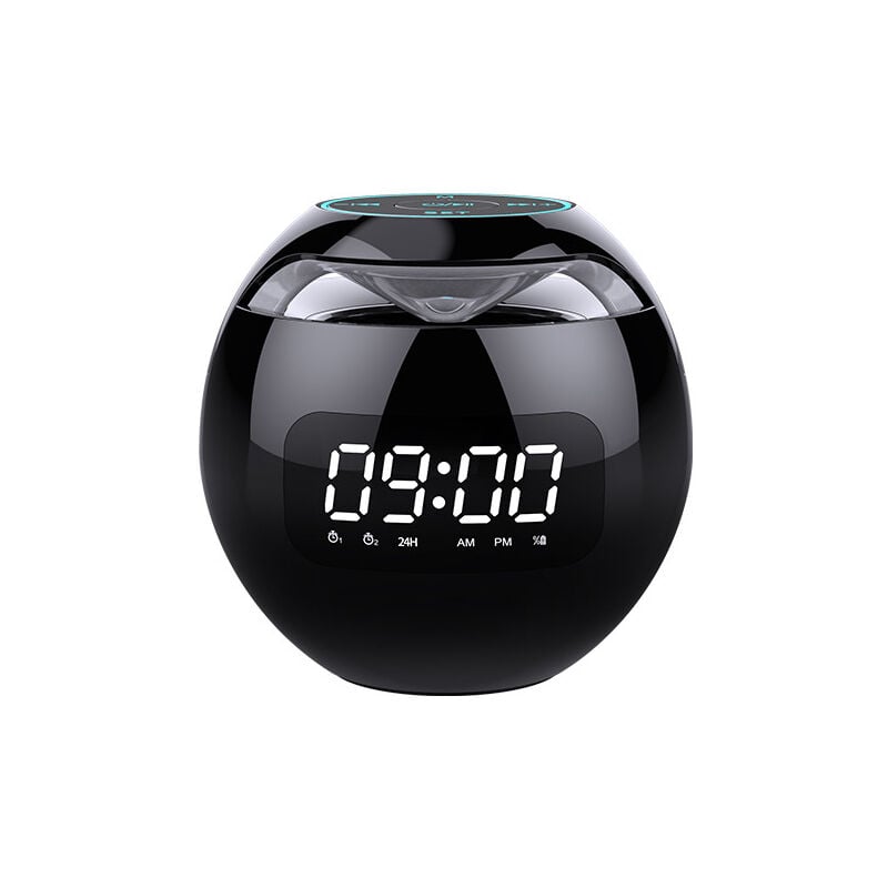 foto del prodotto zvd mini altoparlante bluetooth wireless display led sveglia scheda tf hifi riproduzione mp3