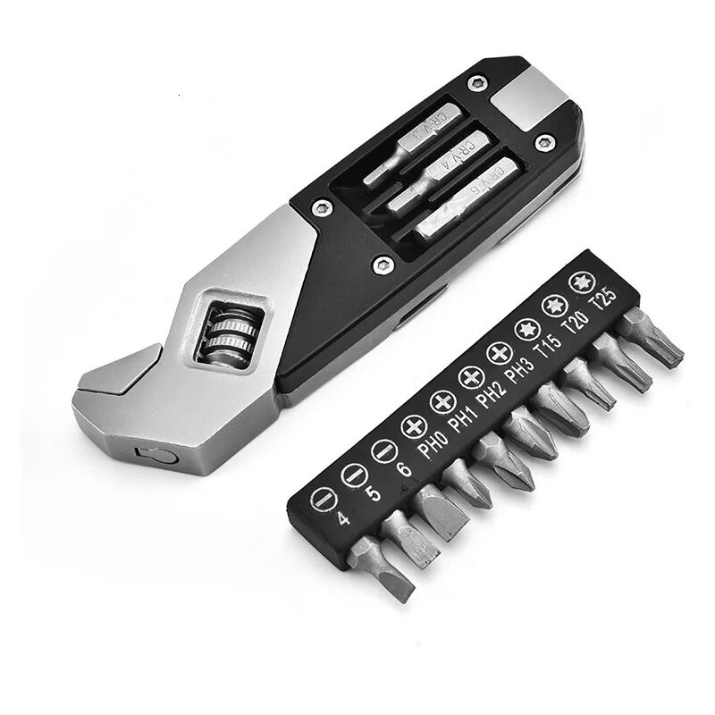 foto del prodotto zvd mini chiave regolabile multifunzione cacciavite portatile in acciaio inossidabile a 13 punte