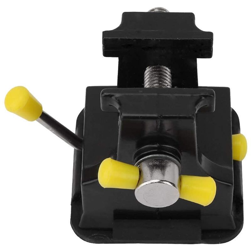 foto del prodotto zvd mini morsa da banco universale in alluminio con base a ventosa, 38 mm