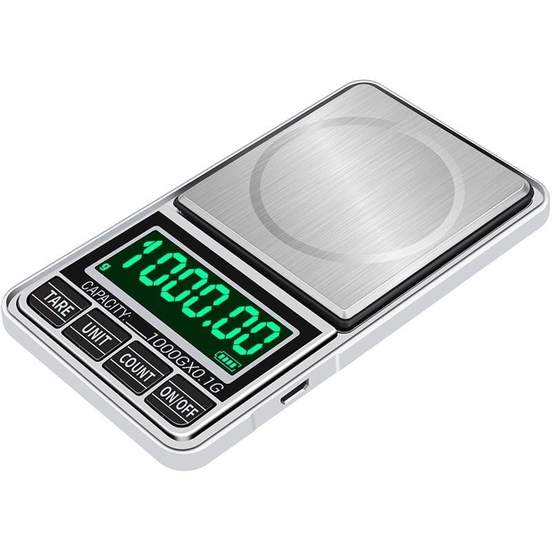 foto del prodotto zvd mini pocket scale, portable high precision digital jewelry scales, mini kitchen scale tea scale balance electronic scale color 1kg 0.1g 