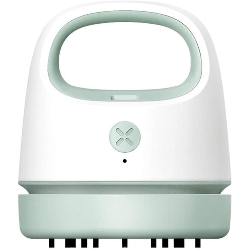 foto del prodotto zvd mini portable desktop vacuum cleaner handheld cordless vacuum cleaner usb rechargeable desktop duster household food waste pet hair cleaner for