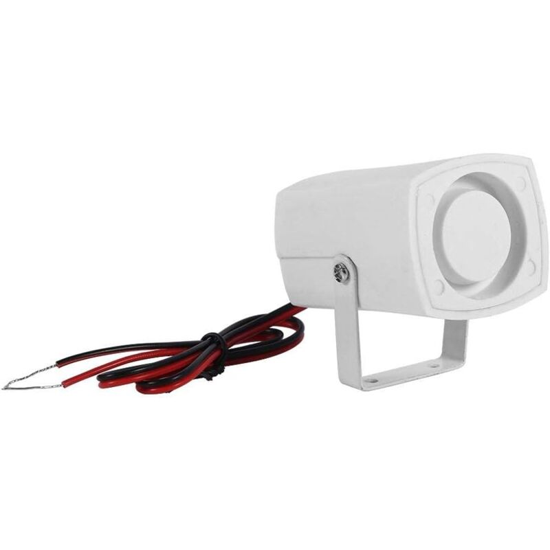 foto del prodotto zvd mini sirena cablata da 110 db dc 12 v per sistema di sicurezza per veicoli domestici