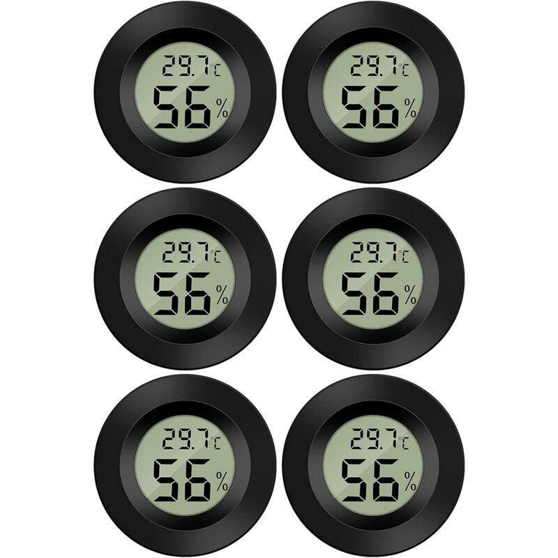 foto del prodotto zvd mini termometro indicatore di temperatura intervallo di temperatura 5070 10 99 rh 6 pezzi