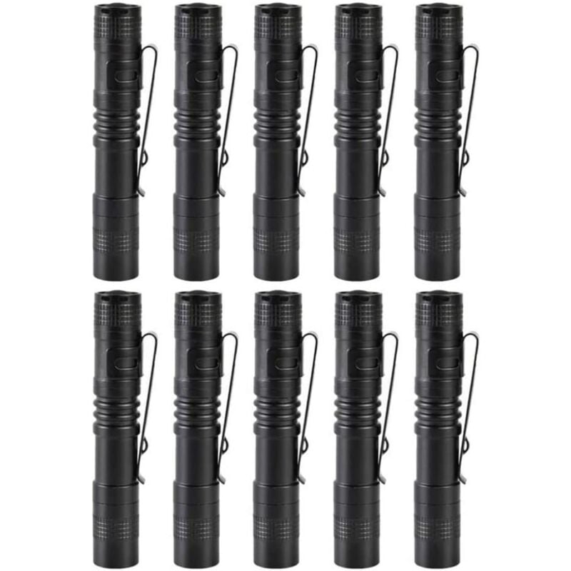 foto del prodotto zvd mini torcia a penna led per campeggio, confezione da 10 senza batteria 