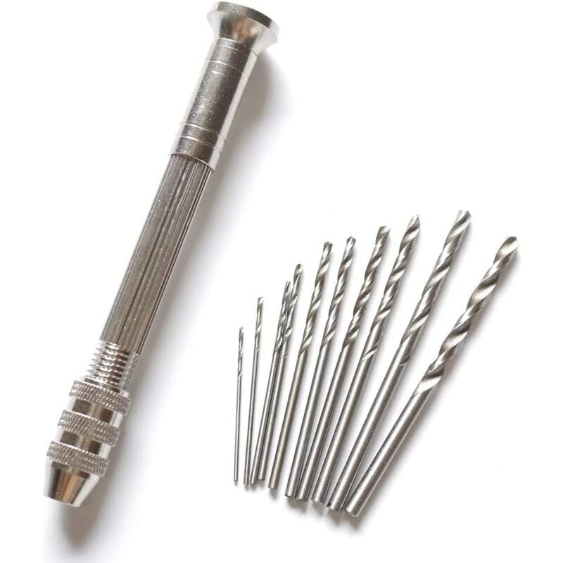 immagine 0 del prodotto zvd mini trapano a mano con 10 punte micro twist utensili rotanti per burattini 0,8 3,0 mm 