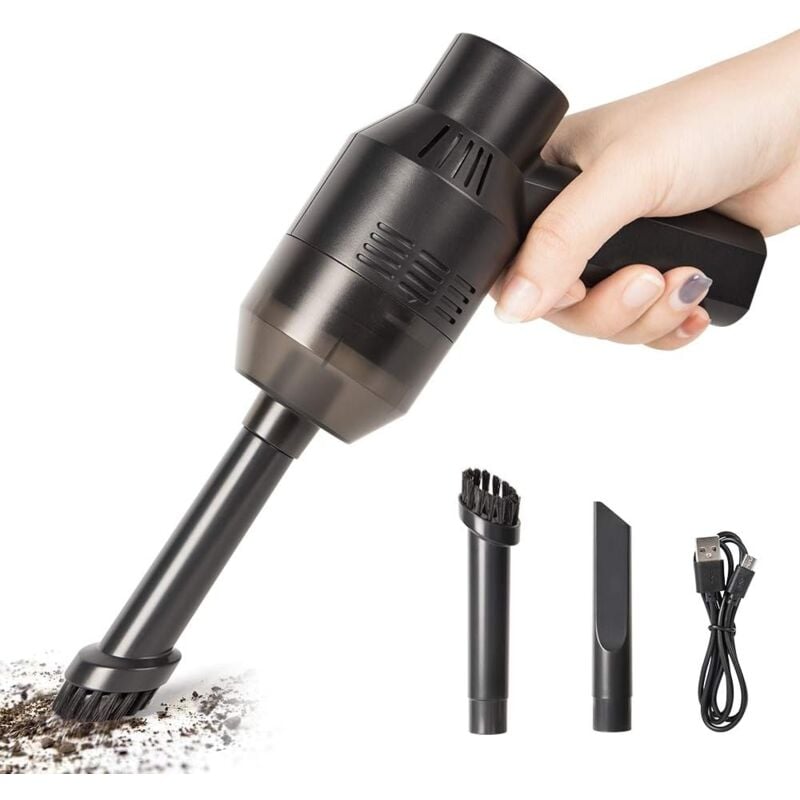 foto del prodotto zvd mini vacuum cleaner,computer keyboard vacuum cleaner, usb rechargeable cordless handheld vacuum cleaner for clean computer, home, pet house and