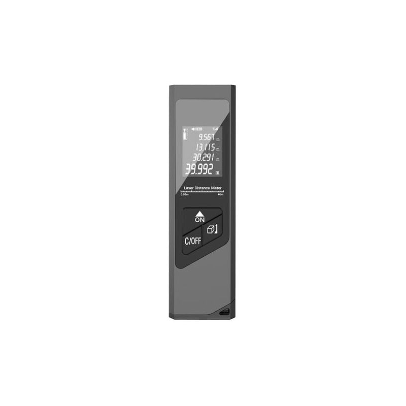 foto del prodotto zvd misuratore di distanza laser da 40 m, mini misuratore laser digitale portatile usb ricaricabile, area volume teorema