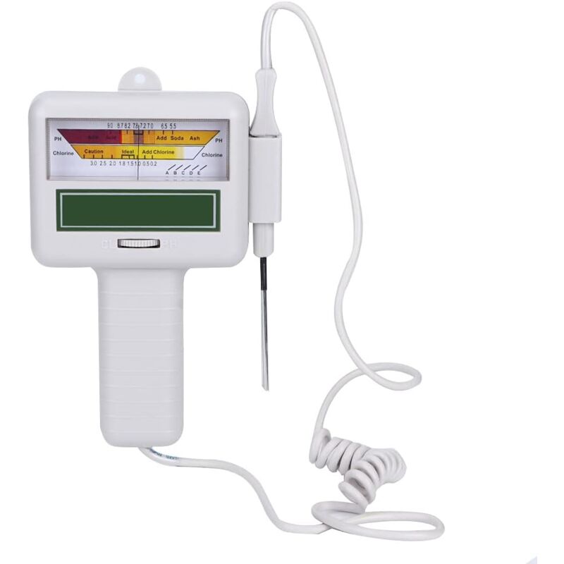 foto del prodotto zvd misuratore di ph digitale, penna per test della qualit dell acqua, misuratore del livello di cloro, tester portatile del cloro residuo,