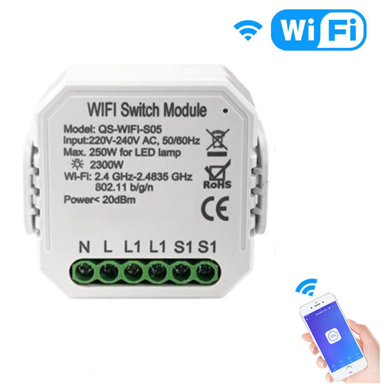 foto del prodotto zvd modulo interruttore misuratore di potenza wi fi tuya interruttore rel wireless nascosto monitoraggio del consumo