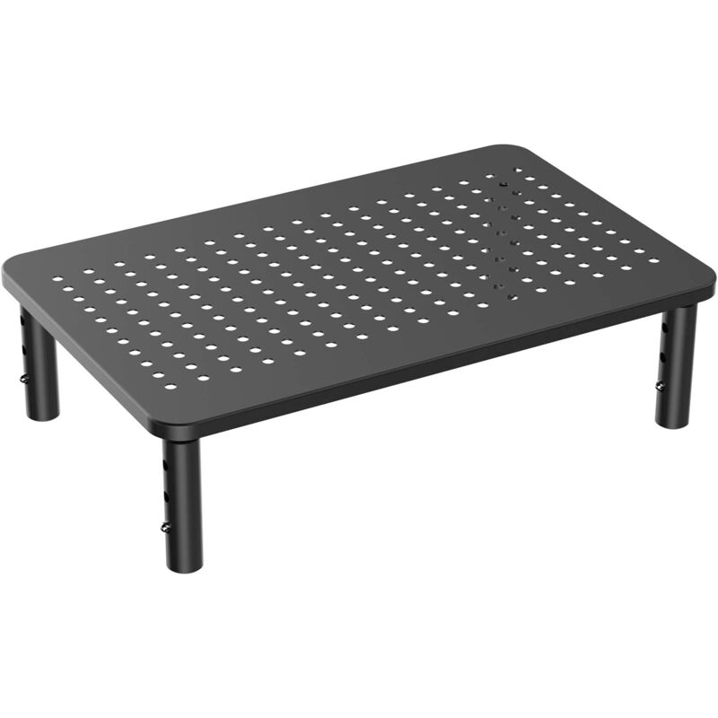 foto del prodotto zvd monitor stand ergonomic 3 height adjustable stand for laptop, computer, printer